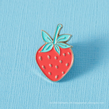 Benutzerdefinierte Karton Soft Emaille Strawberry Button Button Abzeichen Sammlung Anlagenstift